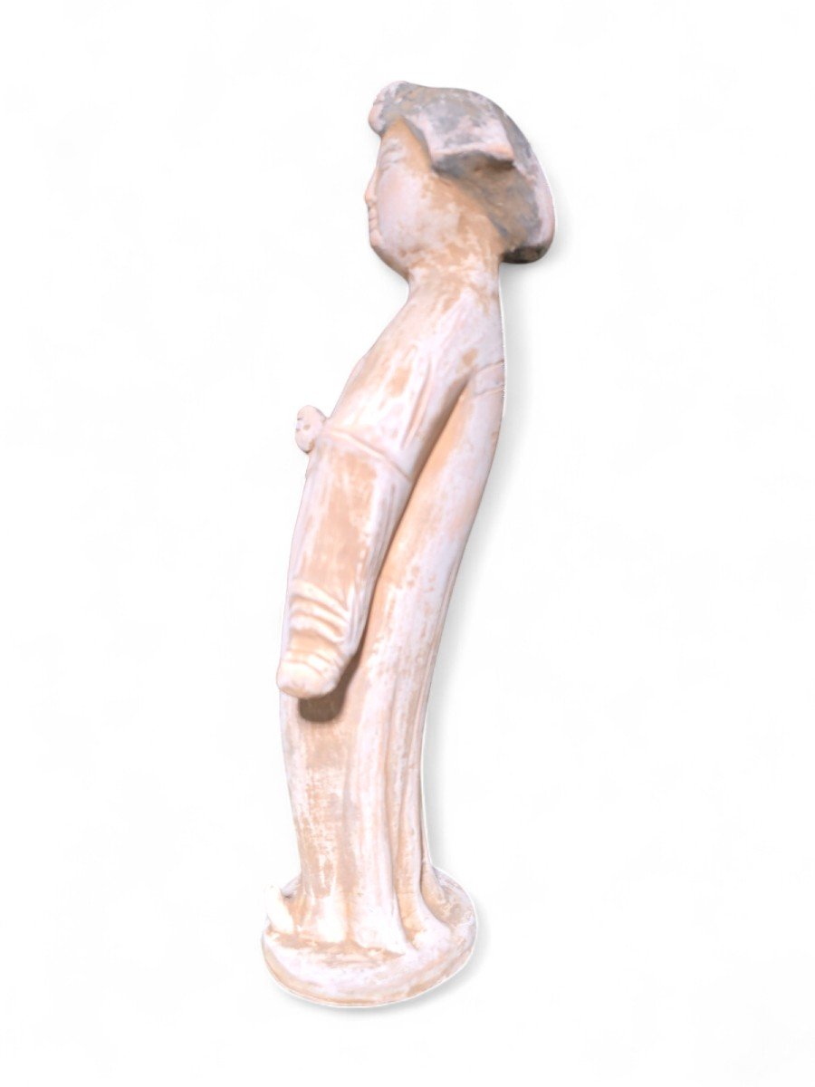 Chinese Decorative Terracotta Sculpture - Court Lady-photo-4