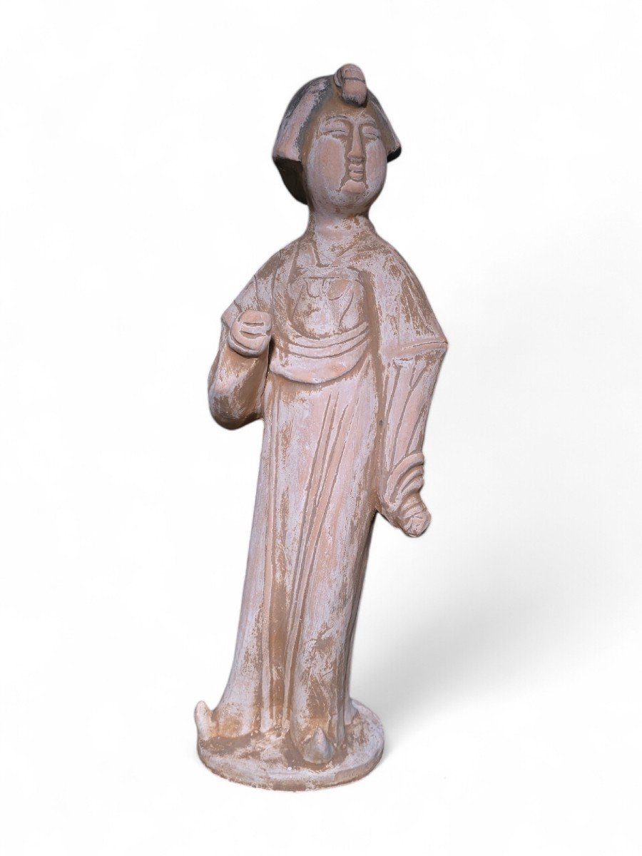 Chinese Decorative Terracotta Sculpture - Court Lady-photo-5