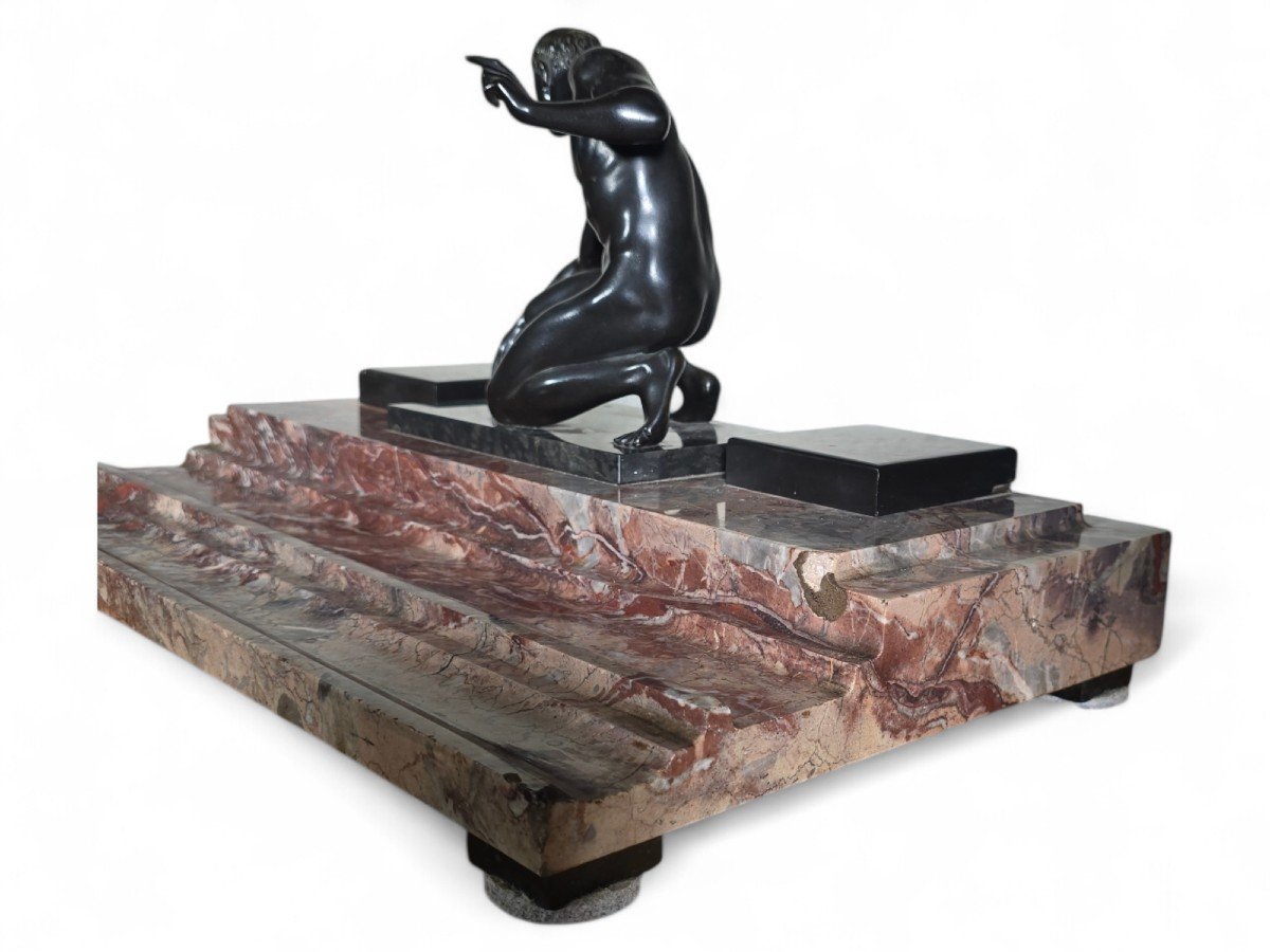 German Art Deco Inkwell By Georges Morin-photo-4