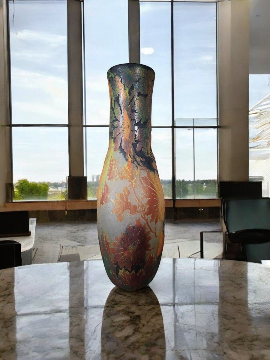 Daum Nancy Glass Vase-photo-2