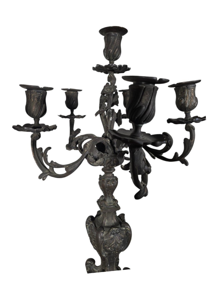 Pair Of 19th Century French Candelabra-photo-3