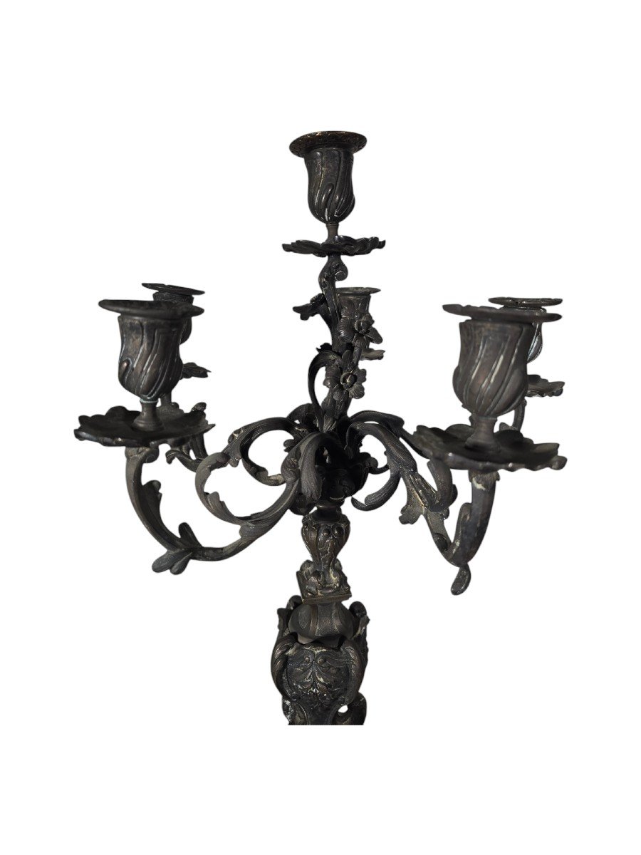 Pair Of 19th Century French Candelabra-photo-4