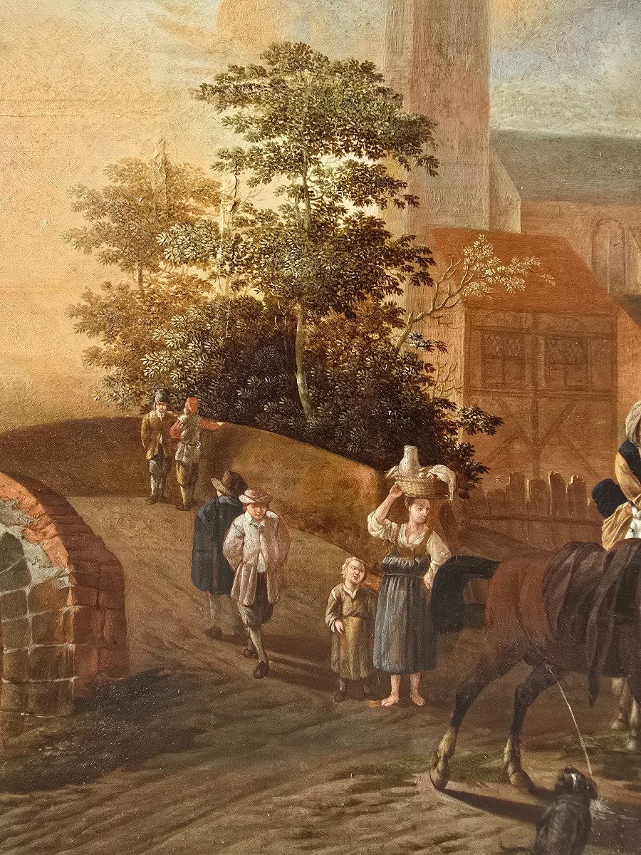 17th Century Oil On Panel-photo-6