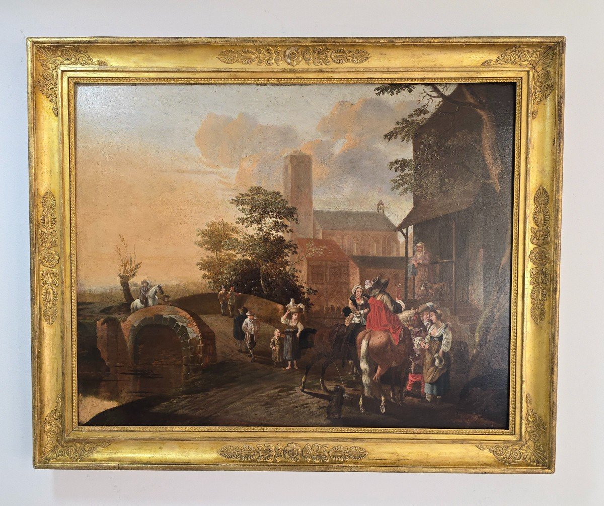 17th Century Oil On Panel-photo-8