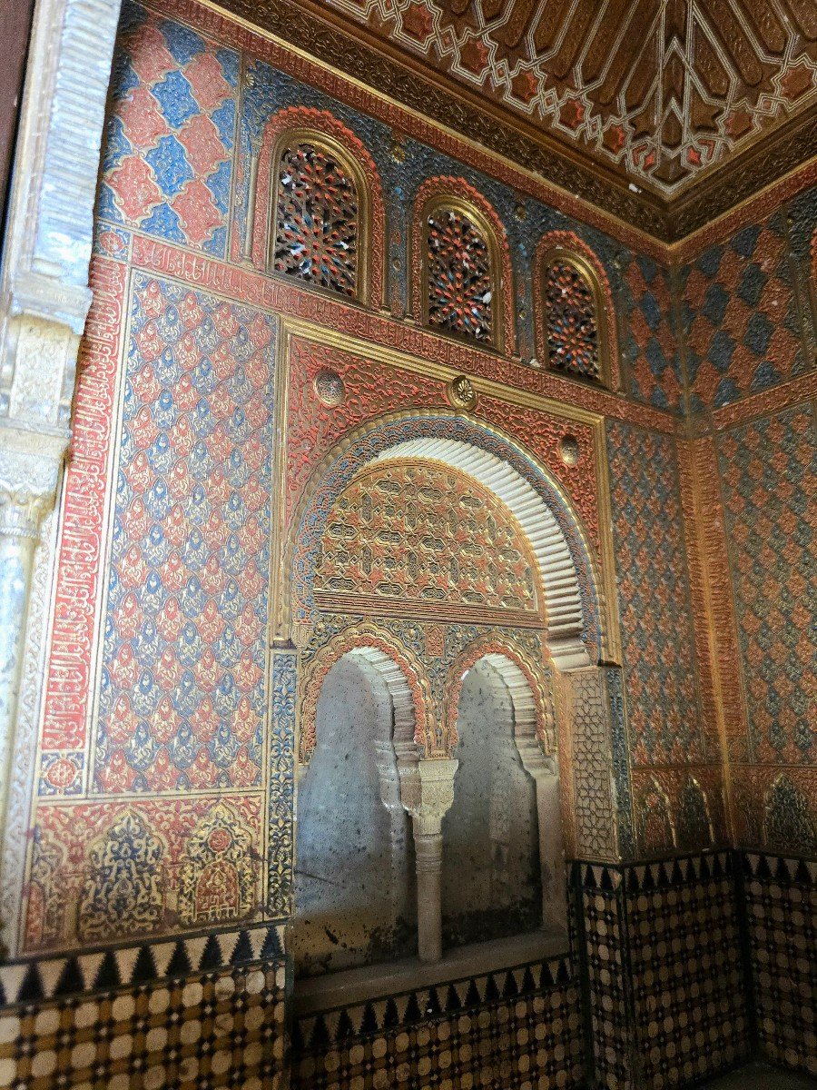 Modèle De La Mosquée-oratoire De l'Alhambra Andalouse Du XIXe Siècle-photo-4