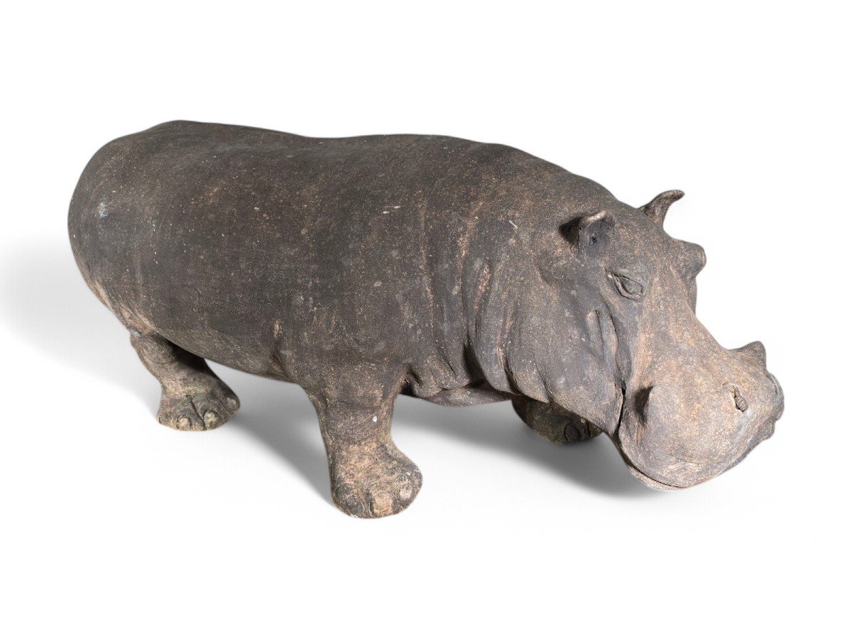 Mid-20th Century Terracotta Hippopotamus, Tuscany