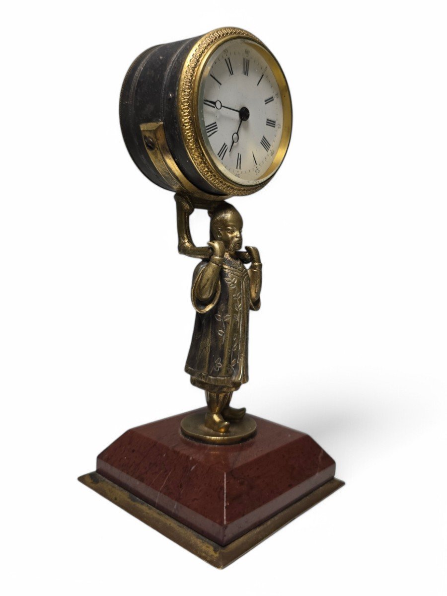 Petite Horloge Chinoise De 1900-photo-2