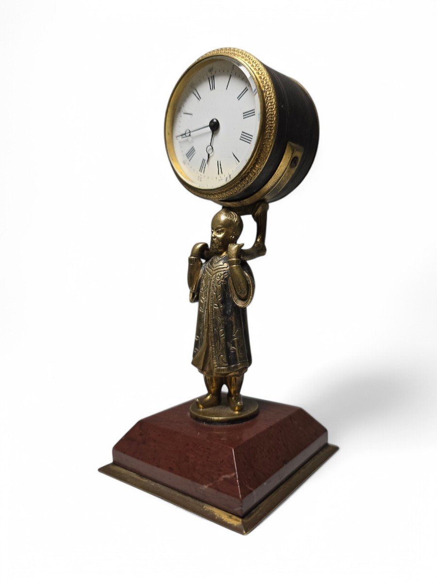 Petite Horloge Chinoise De 1900-photo-3