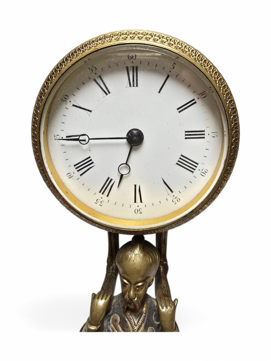 Petite Horloge Chinoise De 1900-photo-3