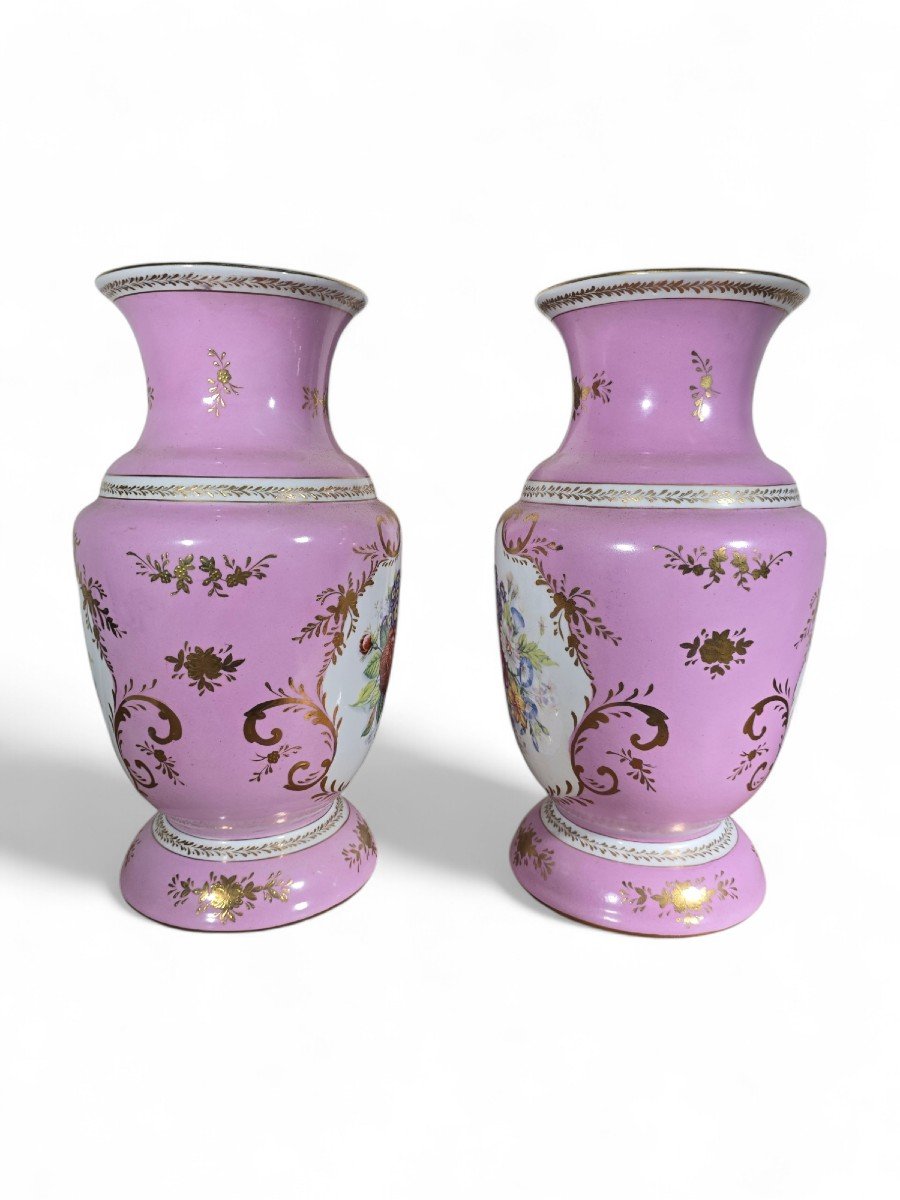 Pair Of Dresden Porcelain Vases-photo-4