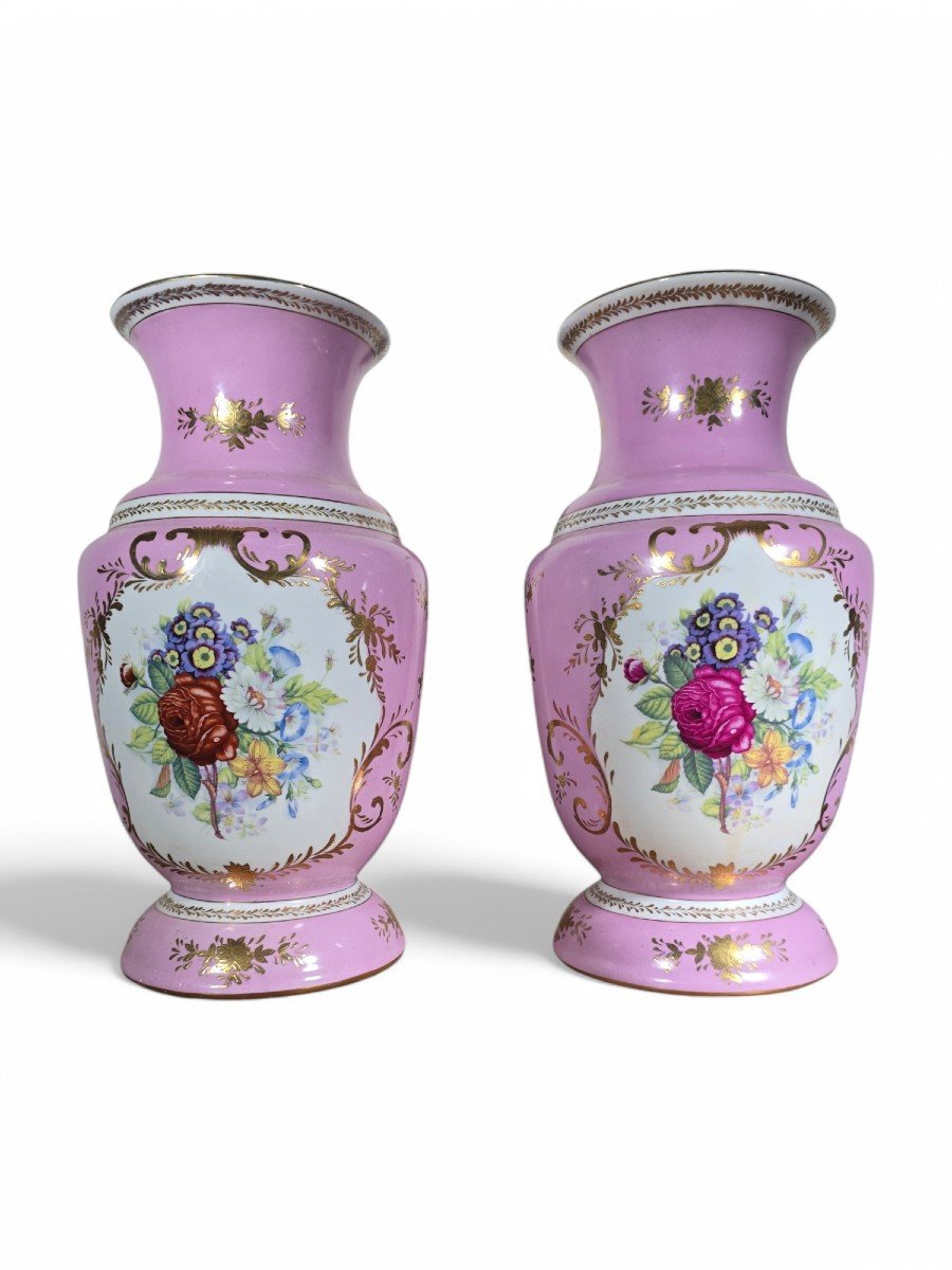 Pair Of Dresden Porcelain Vases-photo-6