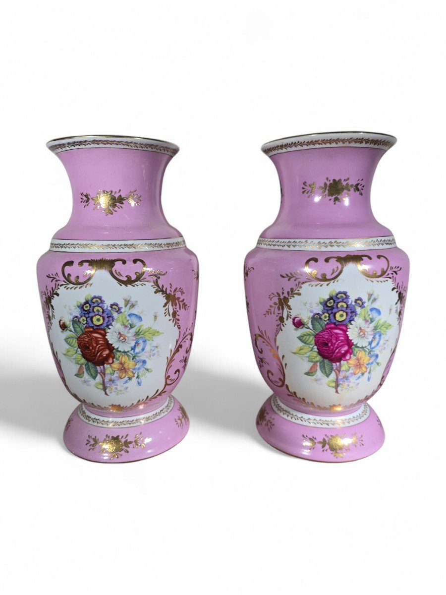 Pair Of Dresden Porcelain Vases-photo-8