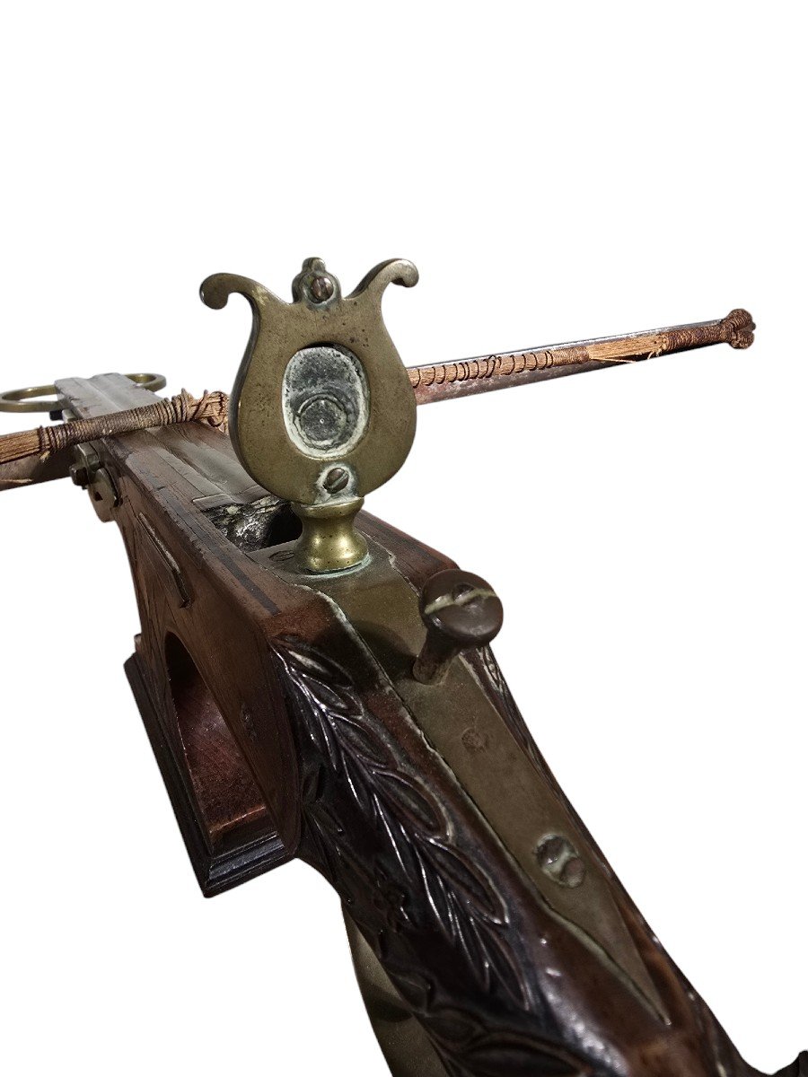 Antique Crossbow, 19th Century Or Earlier-photo-2