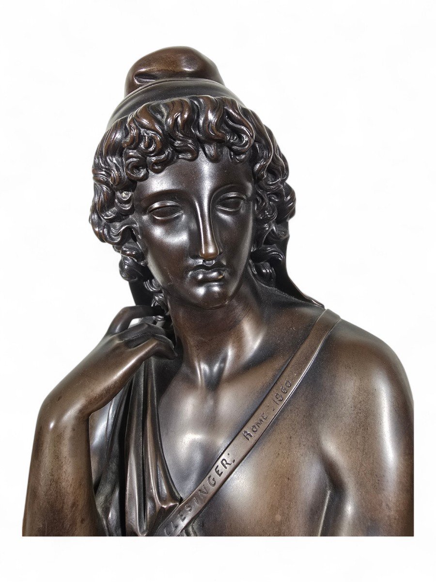 Buste En Bronze De Jean-baptiste Clesinger (1814–1883), « Attis, époux De Cybèle », Par Barbedi-photo-2