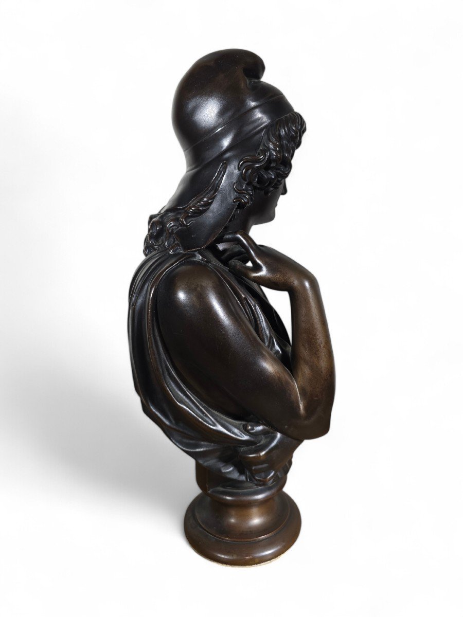 Buste En Bronze De Jean-baptiste Clesinger (1814–1883), « Attis, époux De Cybèle », Par Barbedi-photo-4