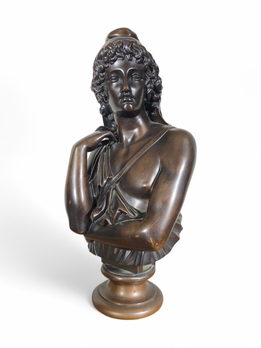 Buste En Bronze De Jean-baptiste Clesinger (1814–1883), « Attis, époux De Cybèle », Par Barbedi-photo-6