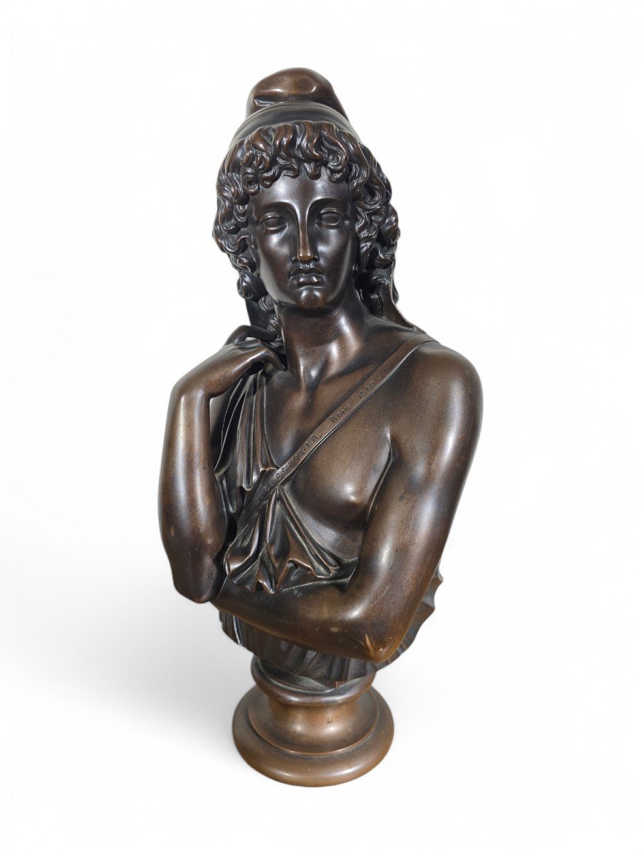 Buste En Bronze De Jean-baptiste Clesinger (1814–1883), « Attis, époux De Cybèle », Par Barbedi-photo-7