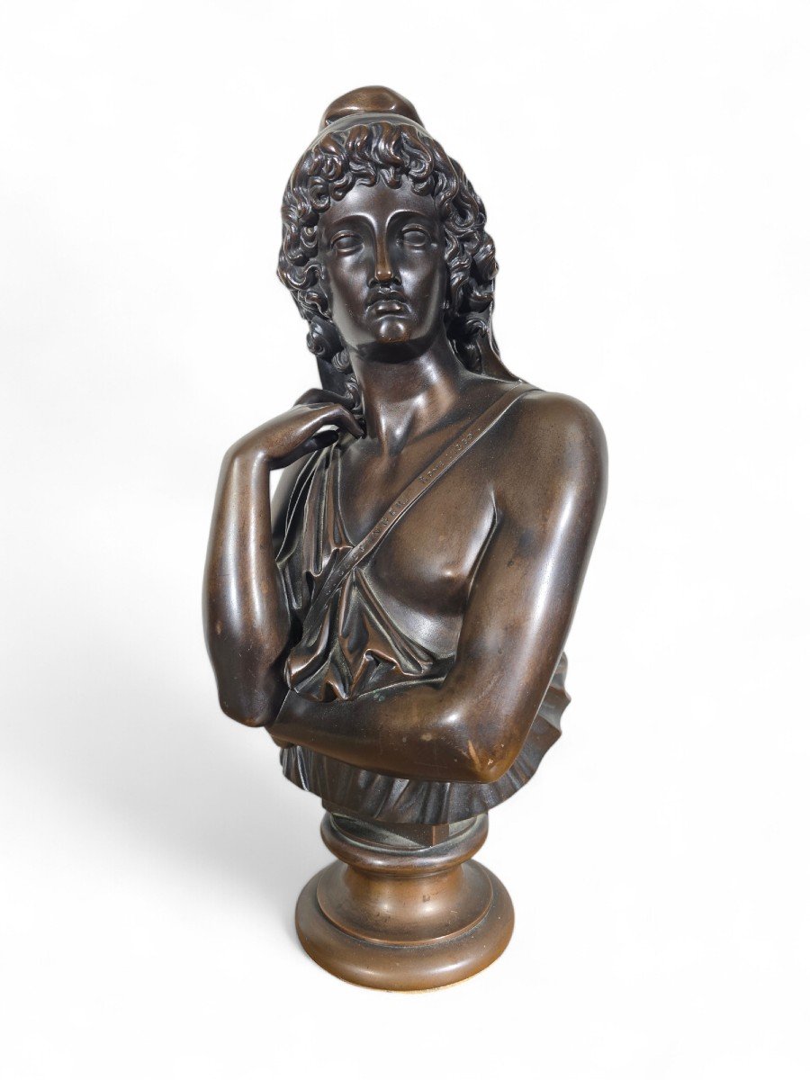 Buste En Bronze De Jean-baptiste Clesinger (1814–1883), « Attis, époux De Cybèle », Par Barbedi-photo-8