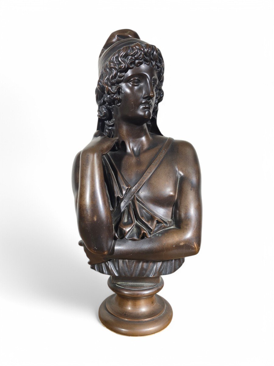 Buste En Bronze De Jean-baptiste Clesinger (1814–1883), « Attis, époux De Cybèle », Par Barbedi