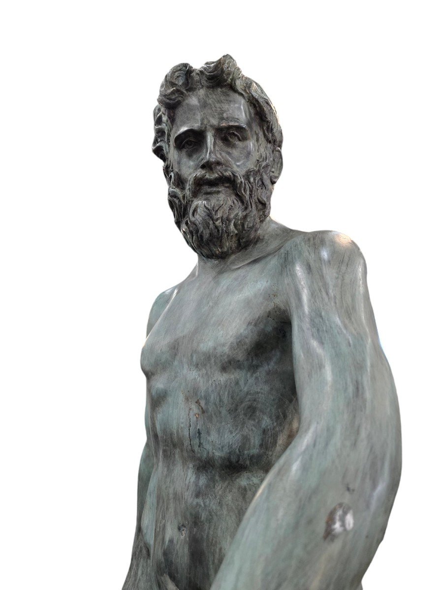 Bronze Neptune Statue - 210 Cm-photo-1