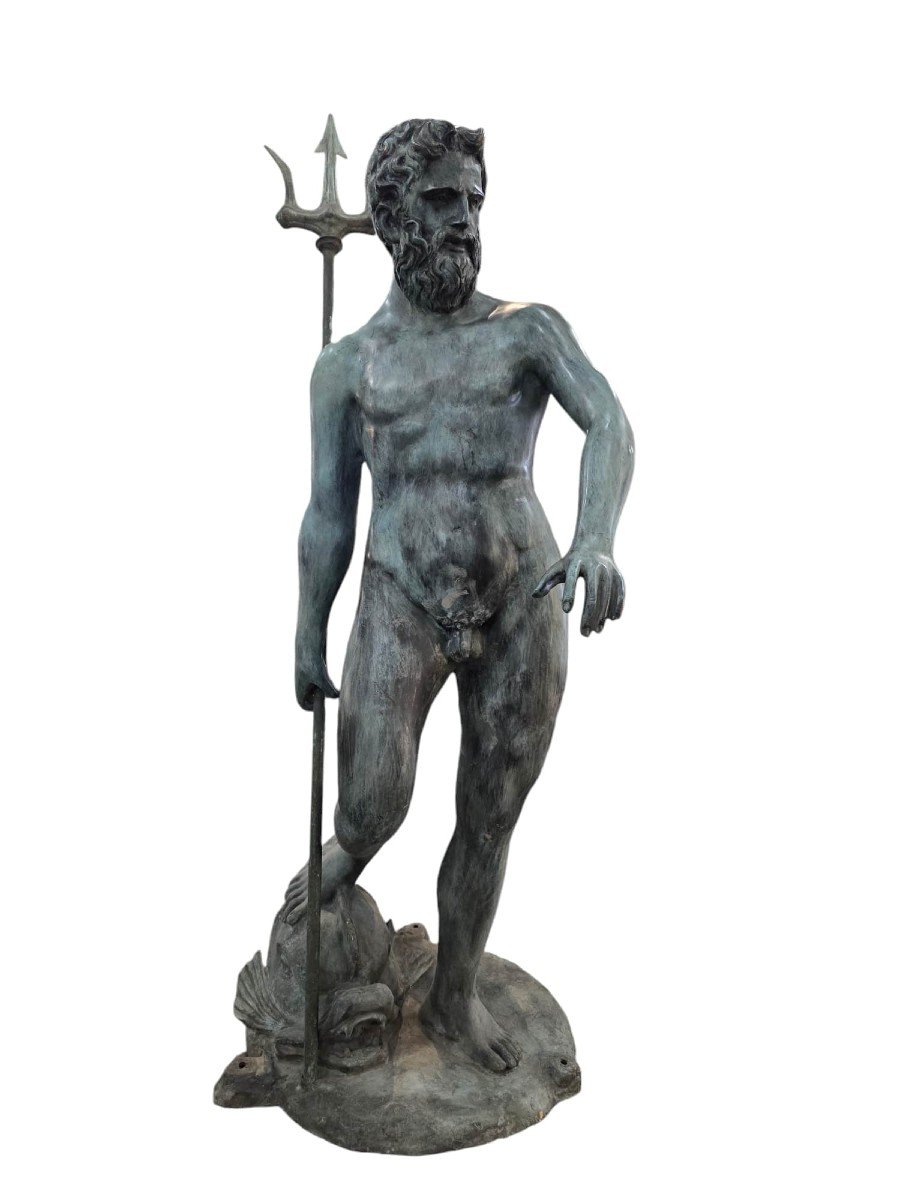 Bronze Neptune Statue - 210 Cm