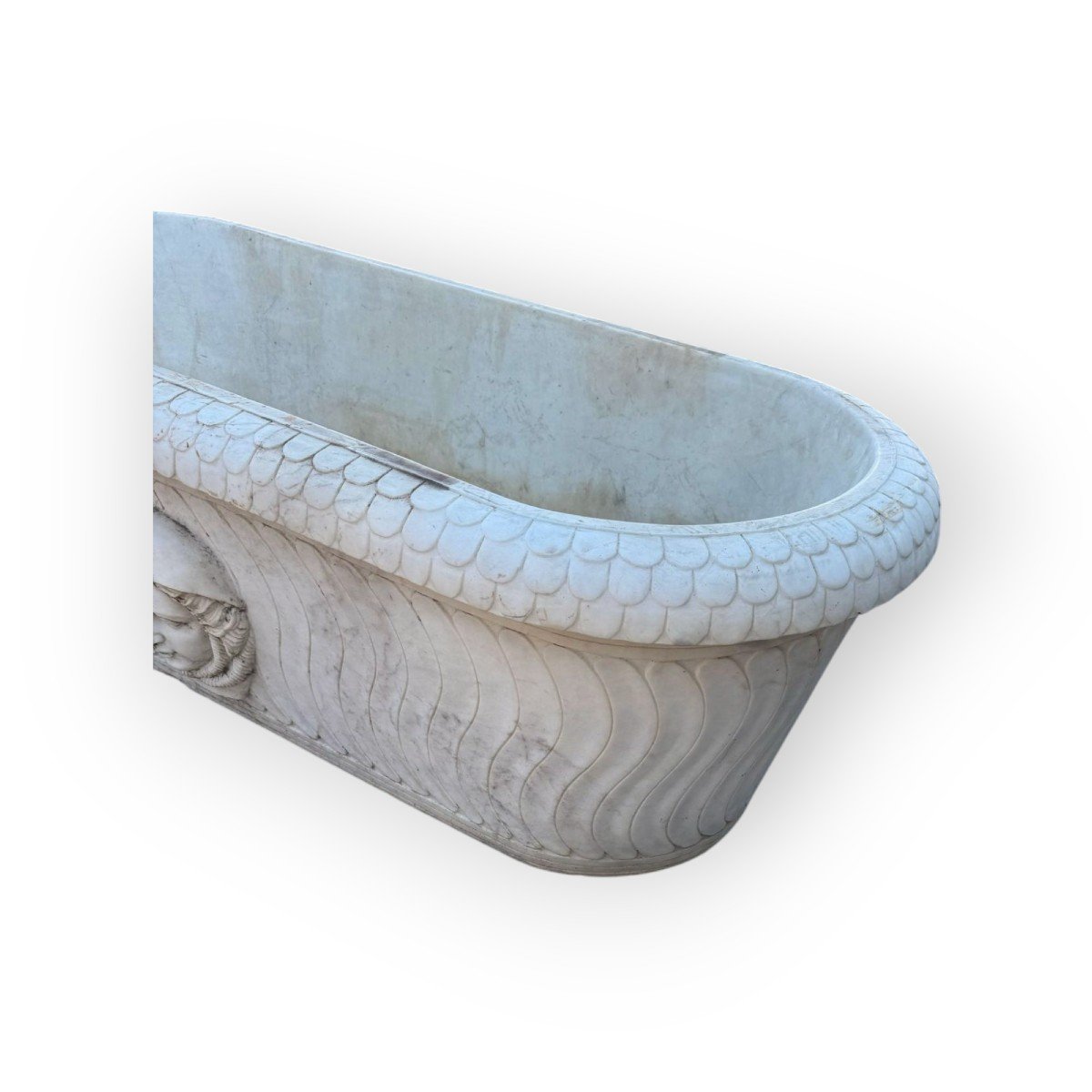 Pair Of Classic Italian Marble Bathtubs – 20th Century-photo-6