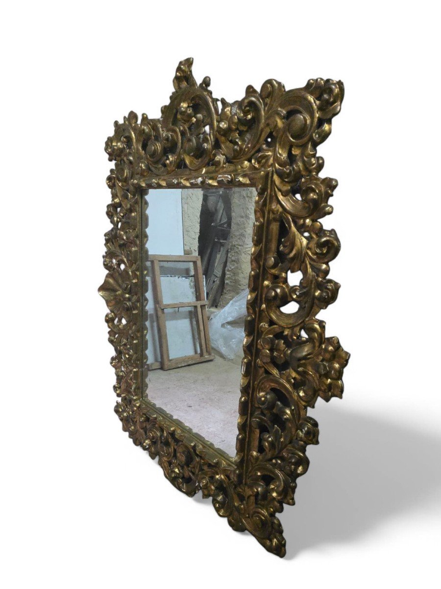  Miroir En Bois Doré – XVIIIe Siècle-photo-5