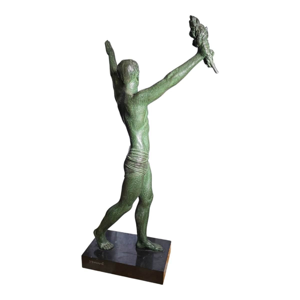 Art Deco Bronze Sculpture – Dh Chiparus (signed J. Darcourt), 1930-photo-7