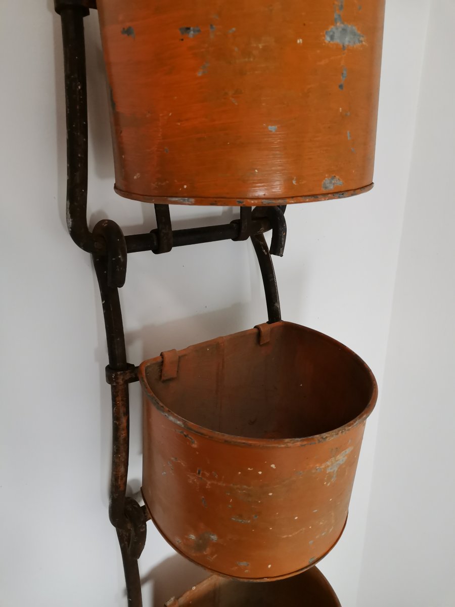 Pair Of 19th Century Wrought Iron Flower Pots-photo-4