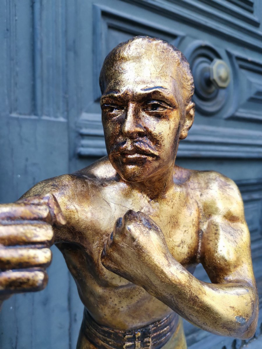 Arthur Waagen C 1895, Sculpture Of American Boxers-photo-3