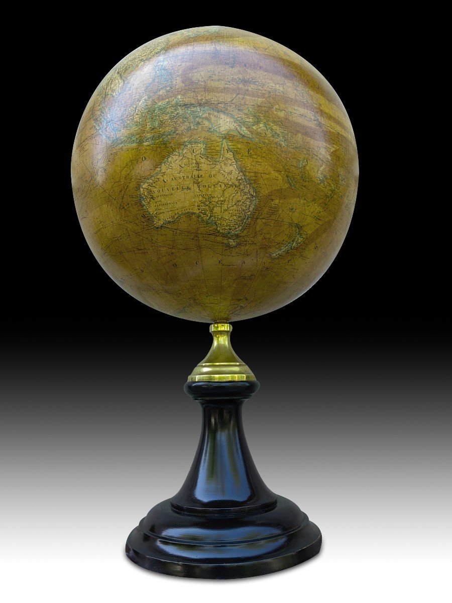 Large Globe By Emile Bertaux 50 Cm In Diameter-photo-2
