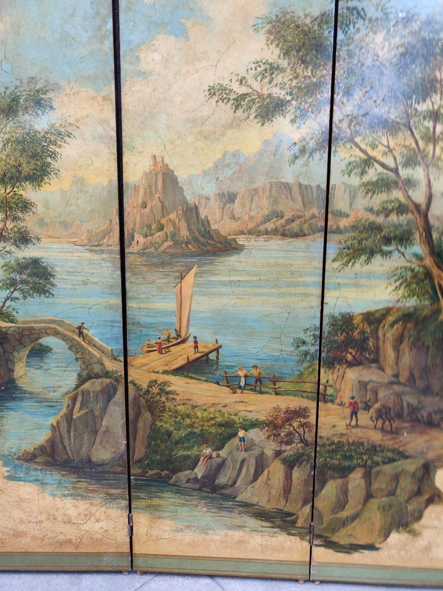 Hand Painted German Screen-photo-2