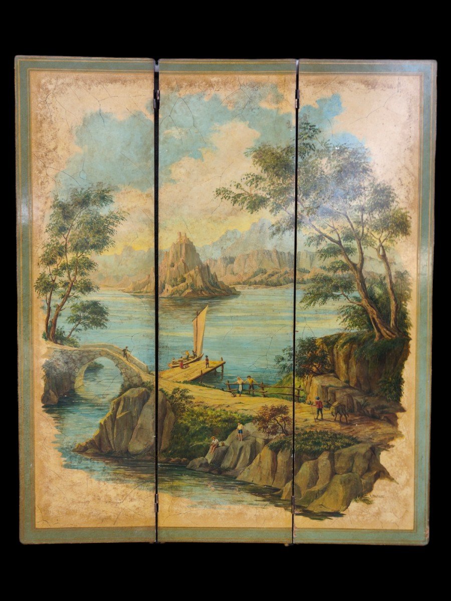 Hand Painted German Screen-photo-5