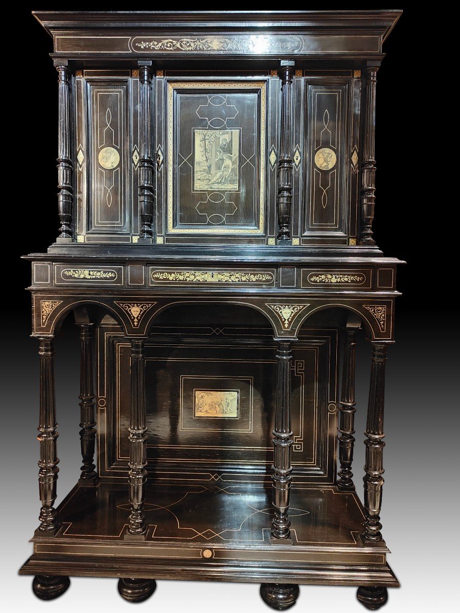 A Northern Italian Renaissance Cabinet With Ivory Inlay-photo-8