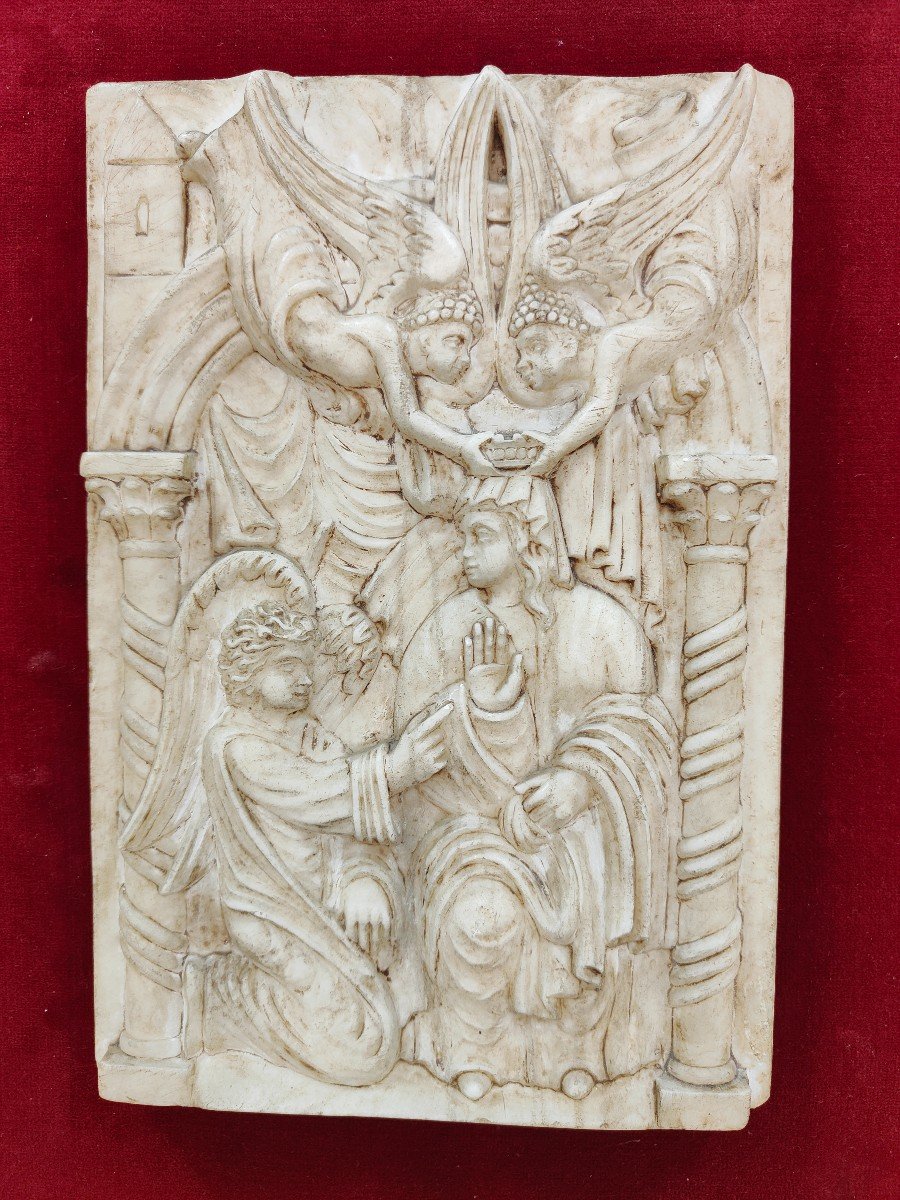 19th Century Renaissance Marble Relief-photo-2