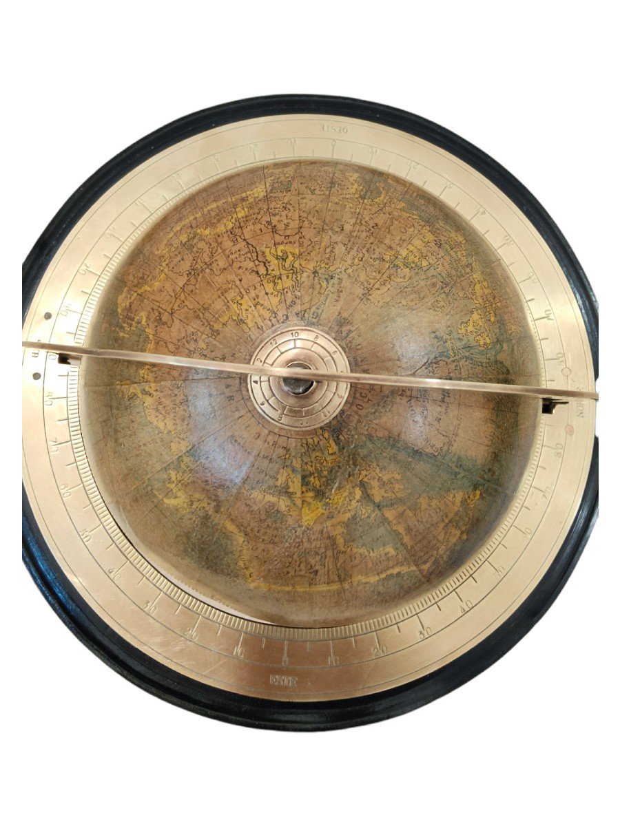 Rare XIX Century Malaria Globe-photo-4