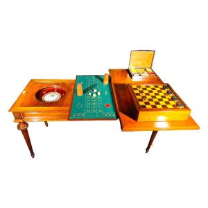 Important French Game Table From The 19th Century
