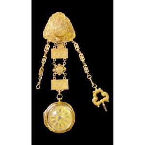 17th Century German Pocket Watch In 18k Gold