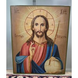 19th Century Orthodox Icon – The Pantocrator