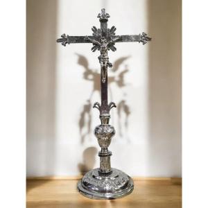 High Value Solid Silver Spanish Altar Cross – 16th Century