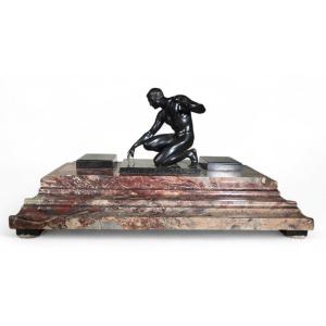 German Art Deco Inkwell By Georges Morin