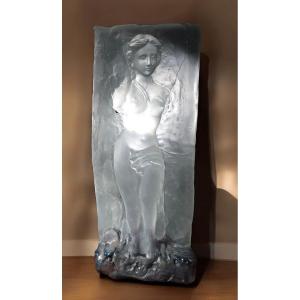 Important Glass Sculpture Signed By Jean Claude Novaro - Venus