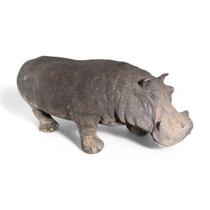 Mid-20th Century Terracotta Hippopotamus, Tuscany