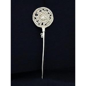 18th Century Colonial Silver Hairpin – Peru