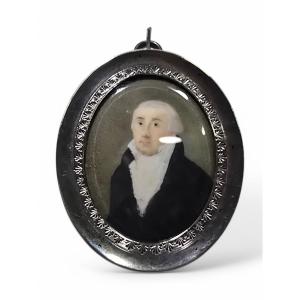 18th Century Miniature Oil Portrait