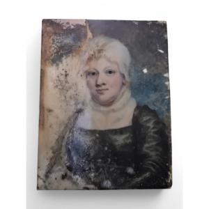 18th Century Miniature Oil Portrait