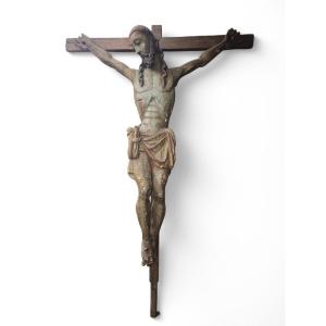 Grand Christ En Croix – XVe Siècle 180 Cm