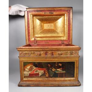 Important Renaissance Medical Box. Spanish Or Italian Workshop, Around 1550.