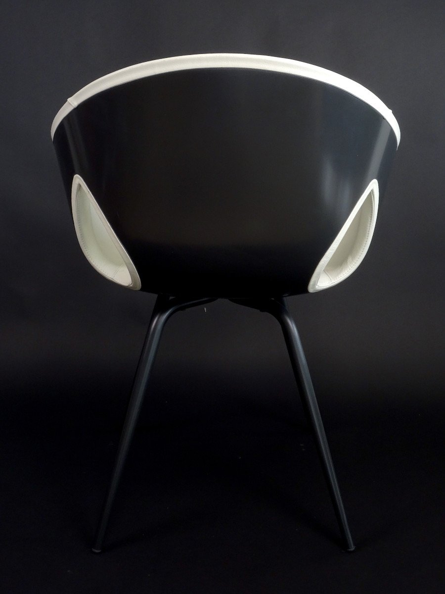 Chair Model 'ginger Ale' By Designer R. Lazzeroni For Poltrona Frau-photo-4