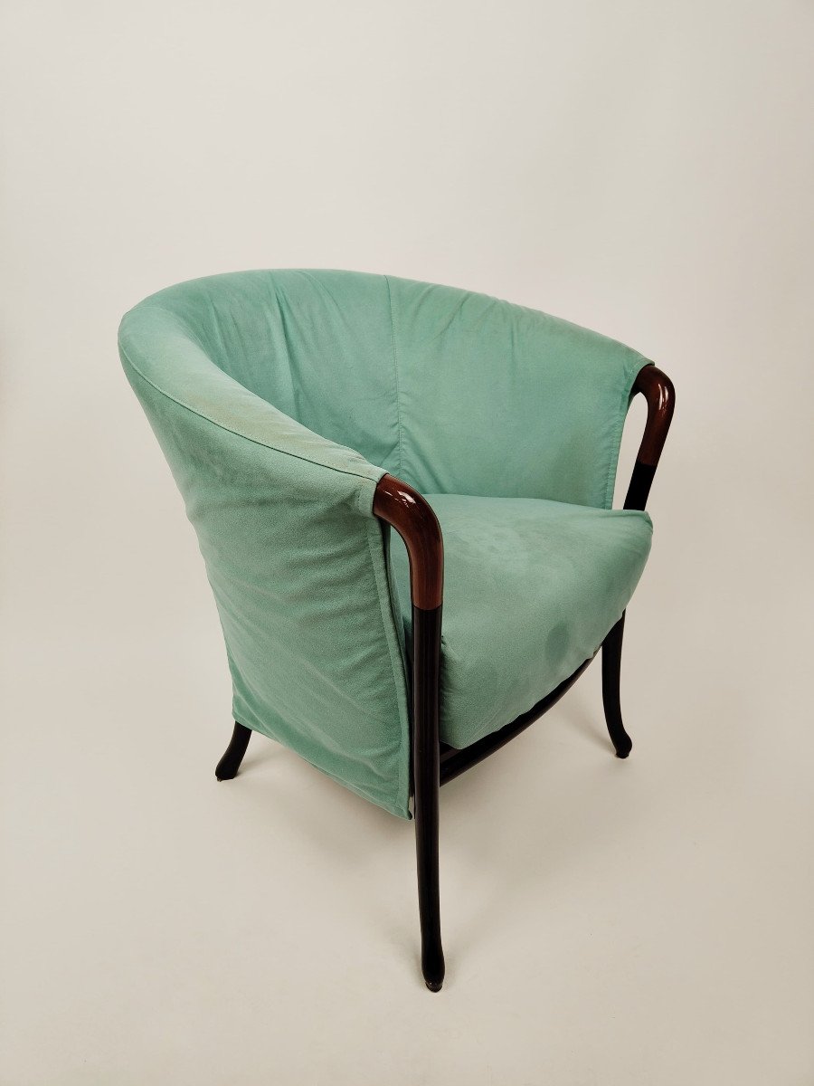 "progetti 63230" Fabric Armchair, Giorgetti, Italy 1987-photo-4